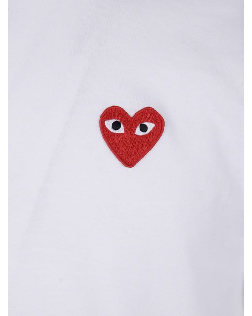 COMME DES GARÇONS PLAY White Classic Heart T-Shirt