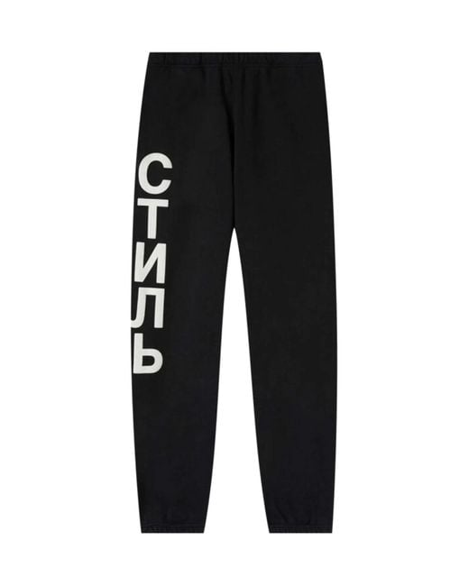 Heron Preston Men's Black Ctnmb Logo Sweatpants Sweatpants