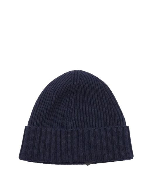 Stone Island Blue Beanie Hat