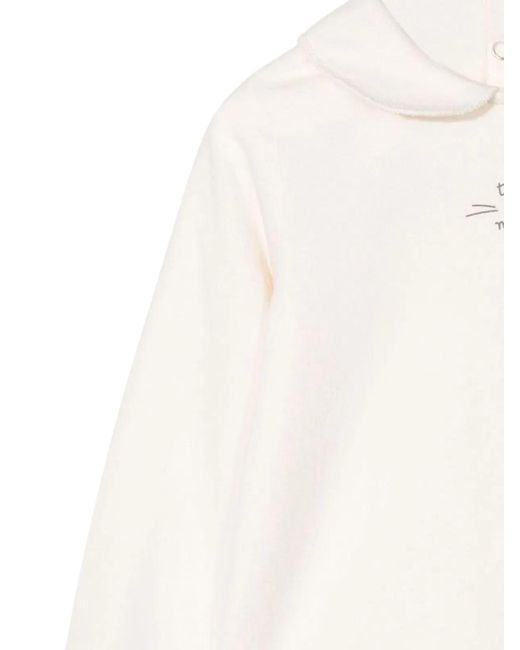Teddy & Minou White Teddy & Minou Bodysuit M/L Small Logo