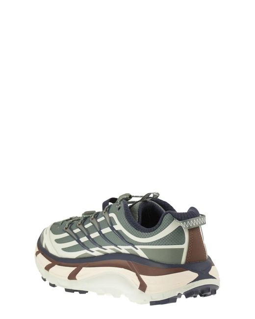 Hoka One One Green Synthetic-Textile Sneaker
