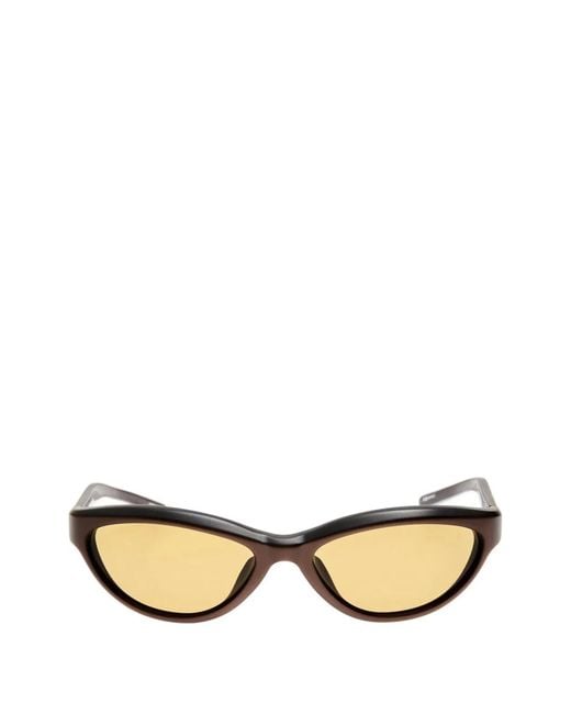 Jacquemus Metallic Amber Acetate Sunglasses