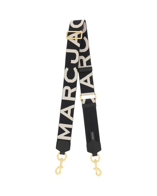 Marc Jacobs Black The Logo Webbing Strap