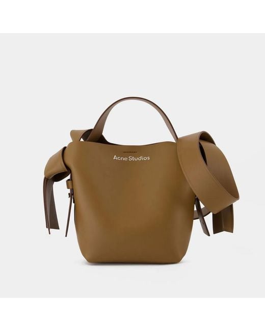 Acne Brown Musubi Mini R Crossbody