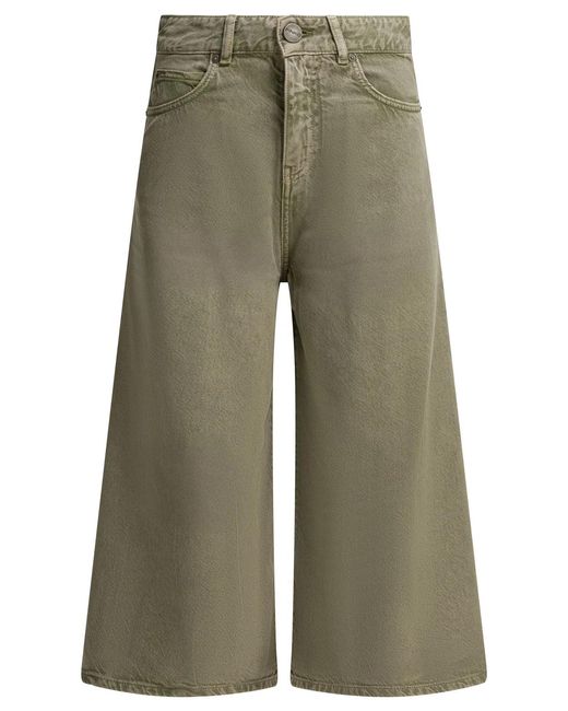 Pinko Green Lyocell Cotton Jeans