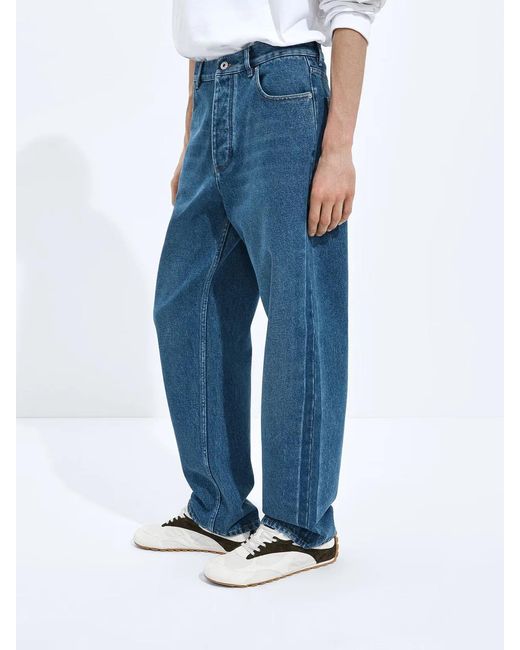 Bottega Veneta Blue Medium Wide Leg Jeans for men