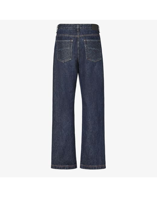Fendi Blue Regular Fit Jeans for men