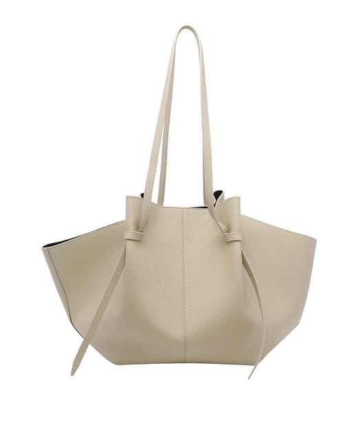 Yuzefi Natural Angora Large Mochi Shoulder Bag