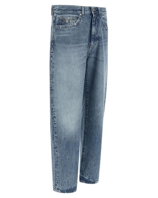 Versace Blue Studded Jeans for men