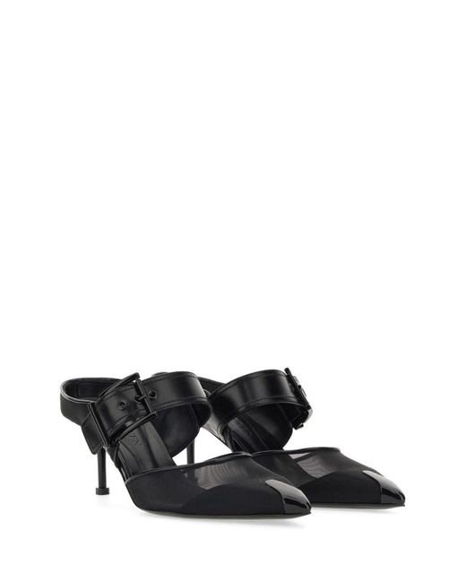 McQueen White Punk Sandal With Buckle