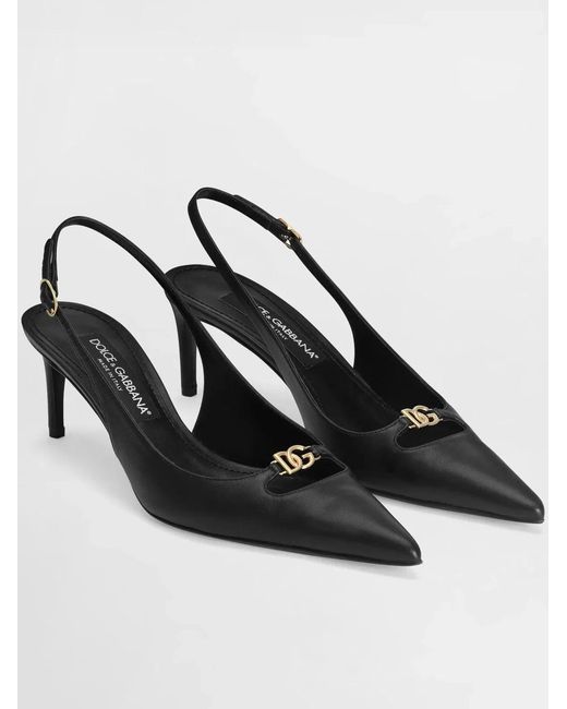 Dolce & Gabbana White Dolce & Gabbana Leather Heels