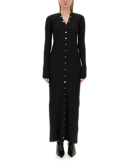 The Attico Black Knit Dress