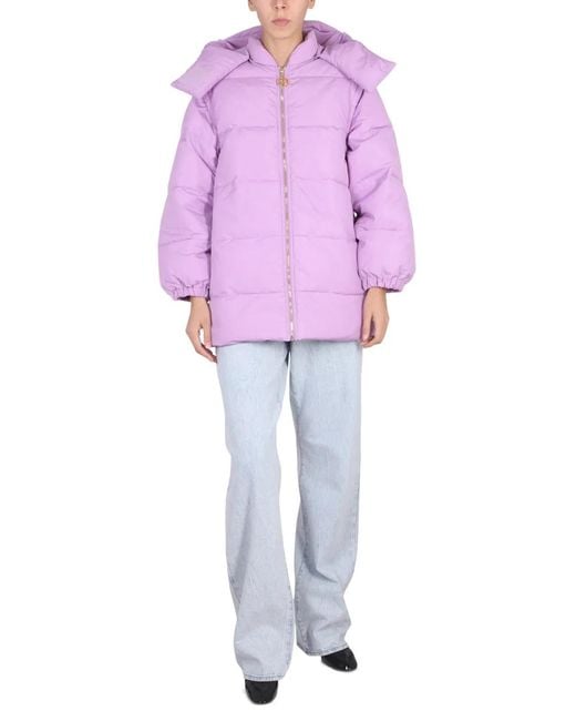 Patou Purple Quilted Down Jacket