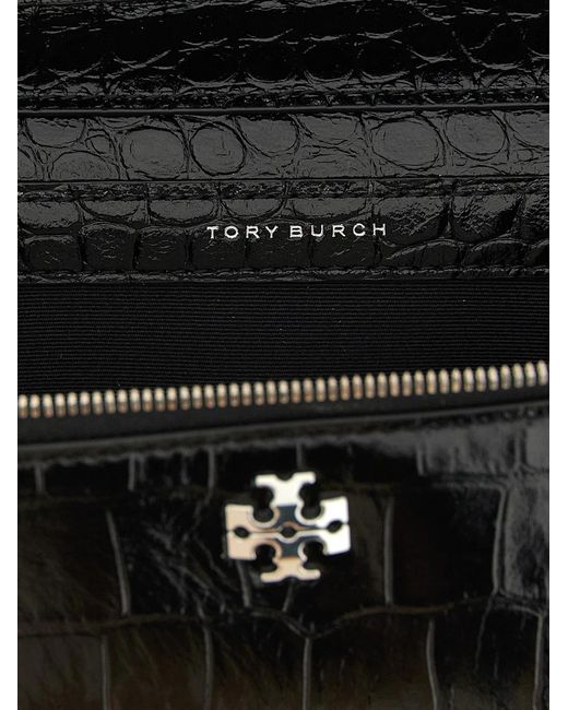 Tory Burch Black 'Charlie' Vanity Case Crossbody Bag