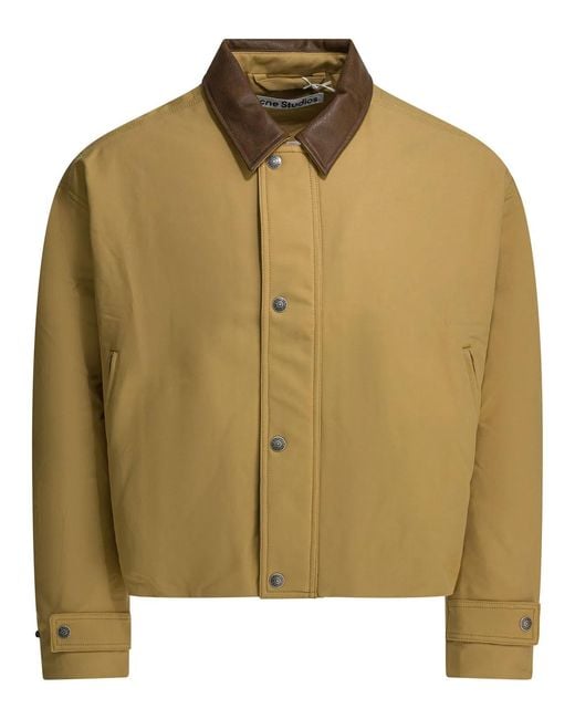 Acne Green Organic Cotton Jacket for men