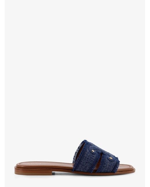 Céline Blue Marina Denim Sandals