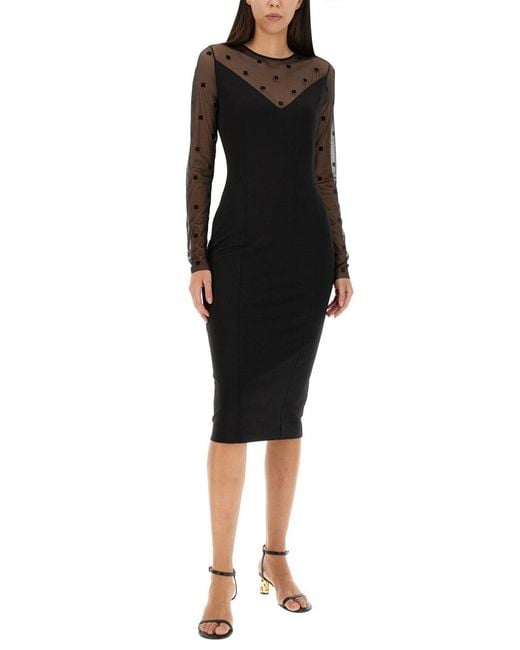 Givenchy Black Dress With 4G Pattern