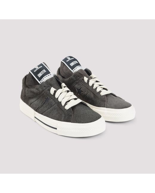 CONVERSE X DRKSHDW Black Dark Dust Onestr Calf Hair Sneakers for men