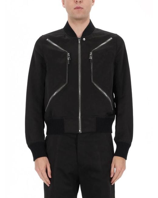 Rick Owens Black "Heizer Flight" Jacket for men