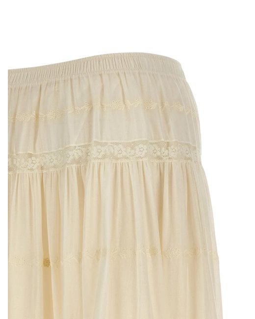 Ermanno Scervino Natural Lace Insert Skirt