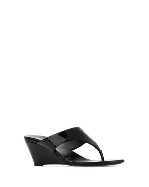 Prada Black Infradito