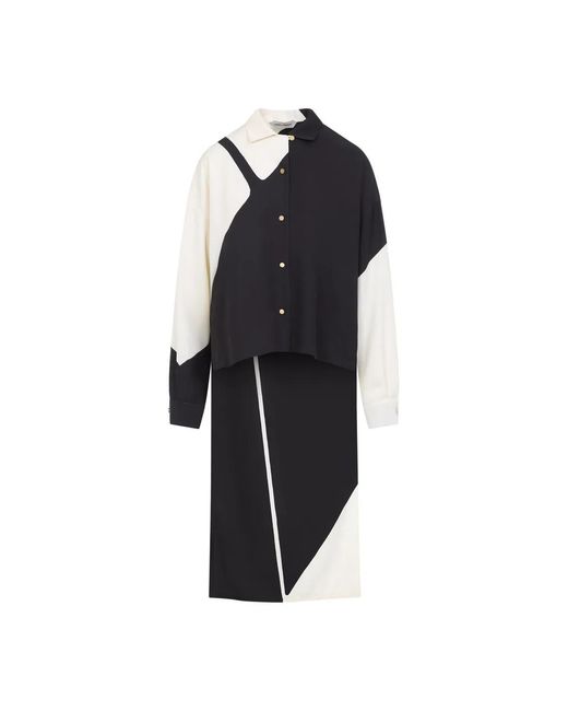 Alberta Ferretti Black Twill Shirt