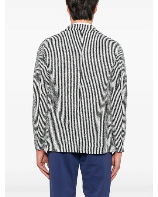 Circolo 1901 Gray Striped Cotton Jacket for men