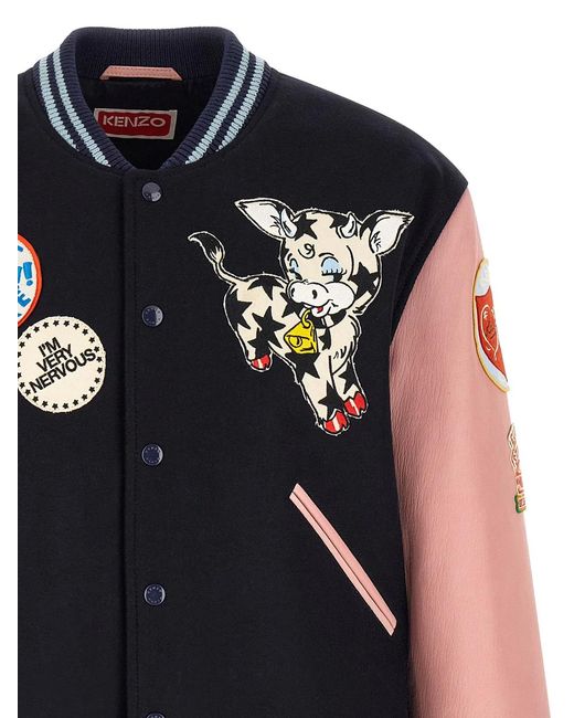 KENZO Blue Badges' Jacket for men