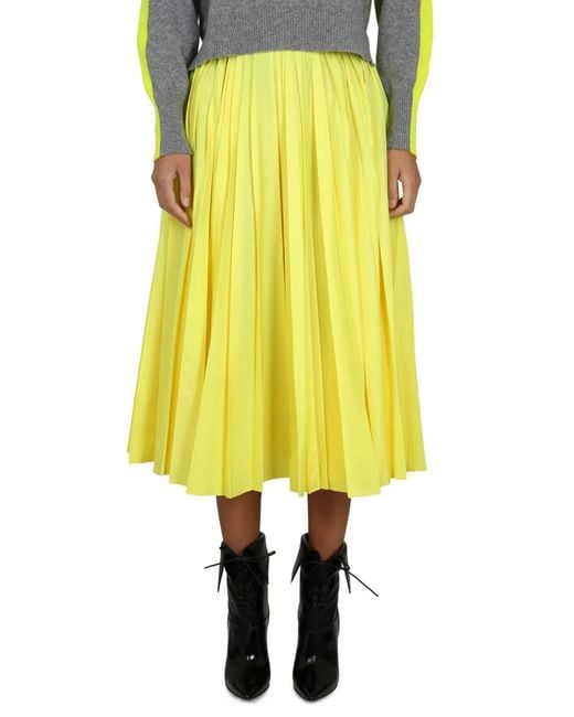 Philosophy Di Lorenzo Serafini Yellow Taffeta Skirt
