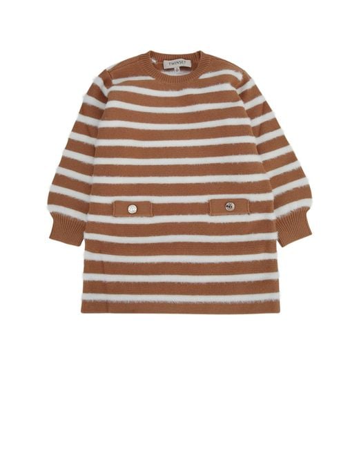 Twinset Multicolor Abito A Righe