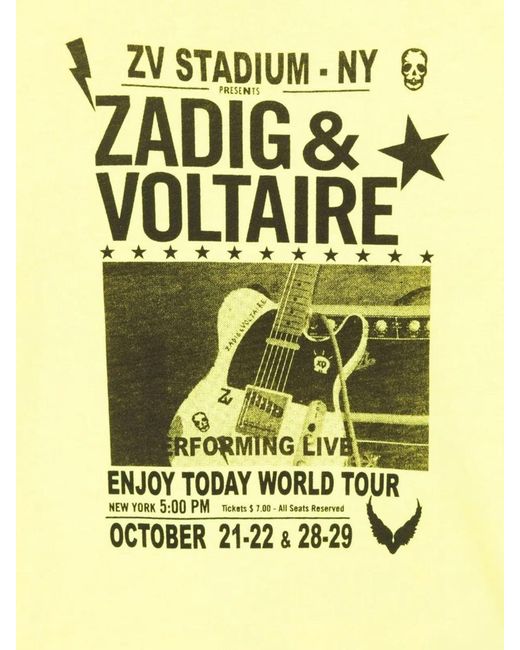 Zadig & Voltaire Yellow Zadig&Voltaire Short-Sleeved T-Shirt