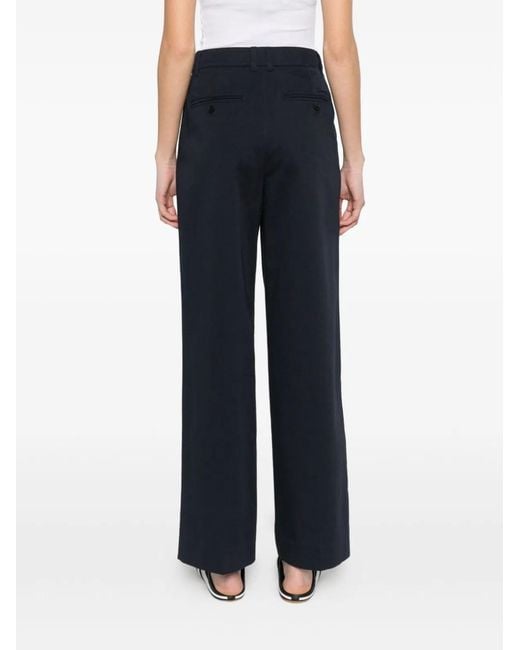 DUNST Blue Cotton Blend Chino Trousers