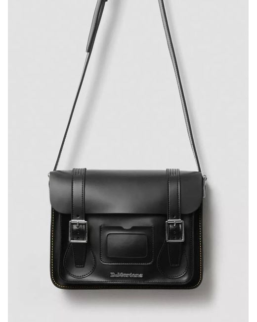 Dr. Martens Black 11 Leather Satchel