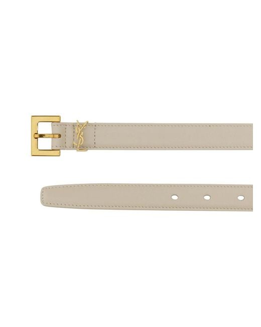 Saint Laurent Natural Cintura Cassandre Sottile