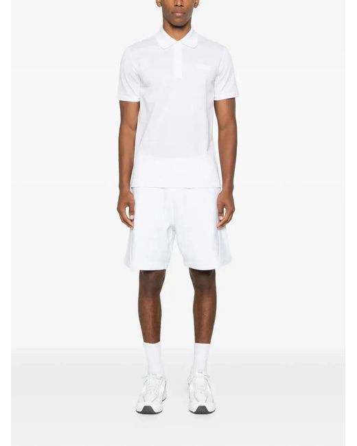 Givenchy White Short Sleeve Polo Regular Fit for men