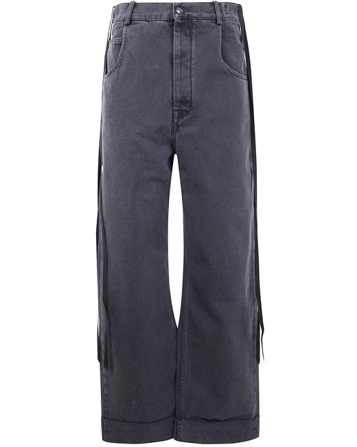 Ann Demeulemeester Blue "Kristel" 5-Pockets High Comfort Trousers