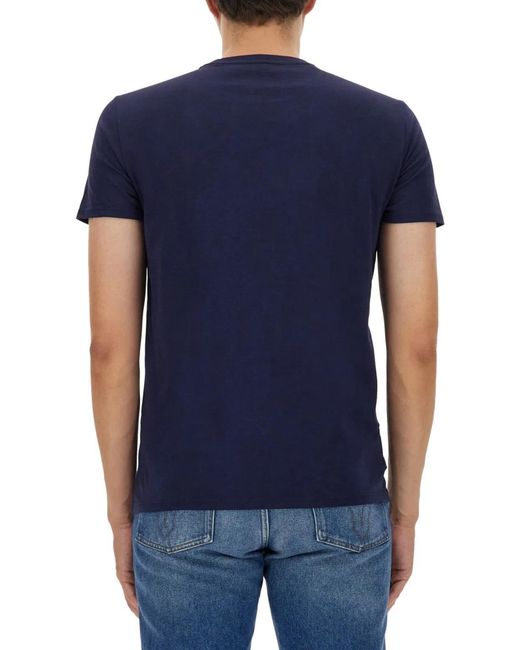 Lacoste Blue T-Shirt With Logo for men