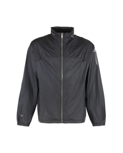 Rick Owens Gray X Champion Windbreaker Polyamide Raincoats for men
