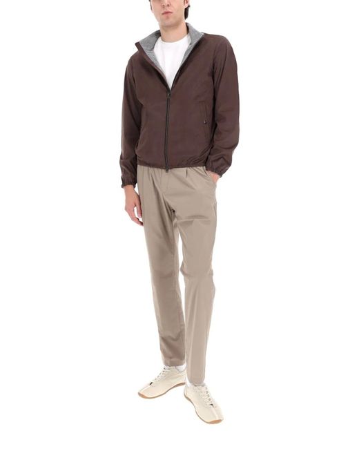 Herno Gray Pants With Logo for men