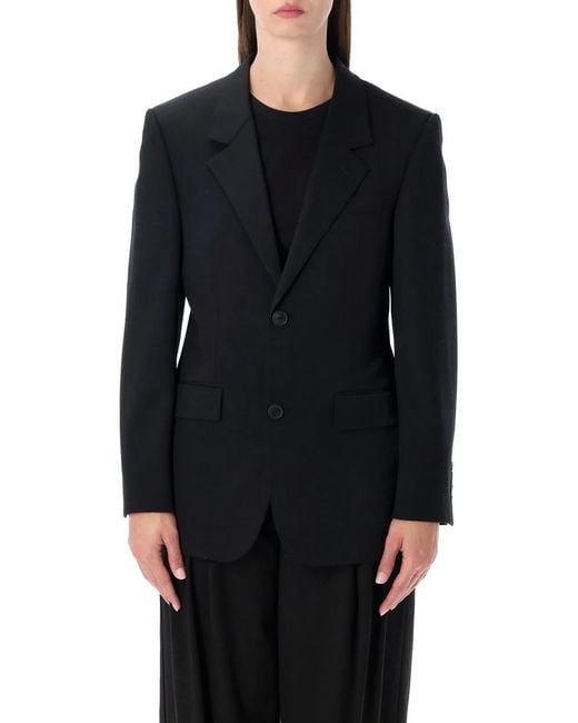 Balenciaga Black Wool Jackets Tailored Jacket