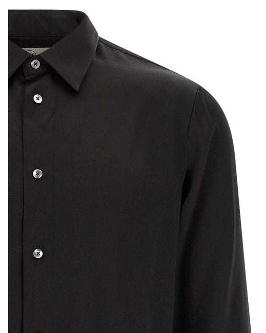 Rivvia Projects Black Silk Shirt for men