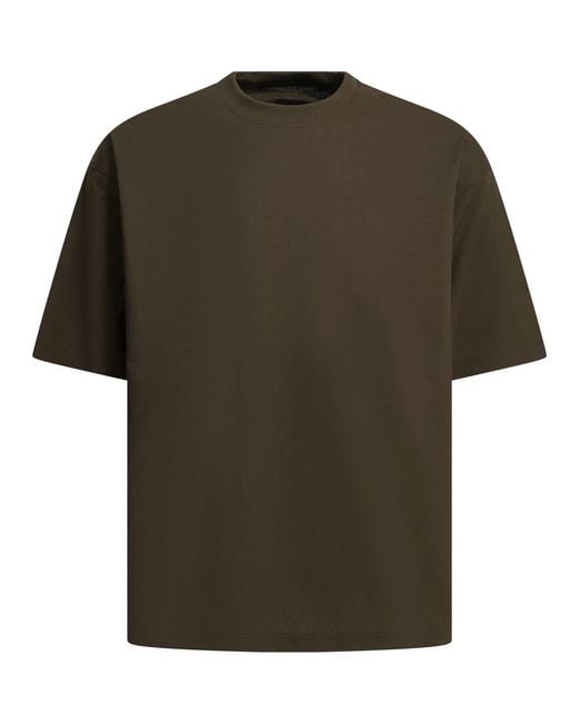 DAIWA PIER 39 Green "Tech Side Pocket" Crew-Neck T-Shirt for men