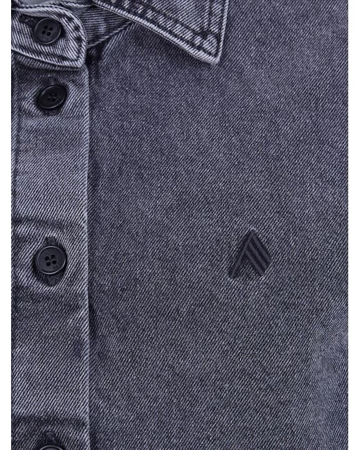 The Attico Blue Shirt Jacket