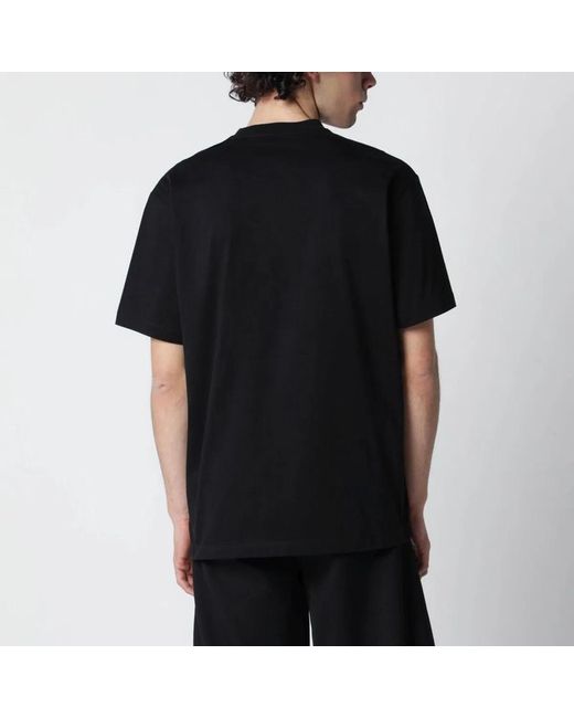 Y-3 Black Tshirt With Logo for men