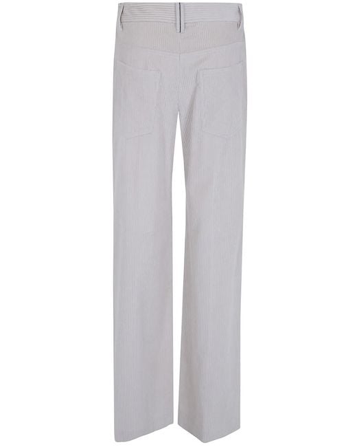 Brunello Cucinelli Gray Wide Leg Pants