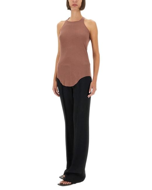 Rick Owens White Viscose Top