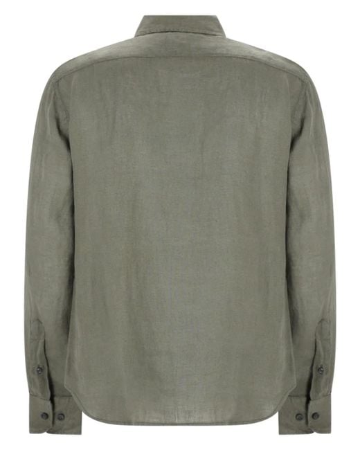 120% Lino Green Camicia for men