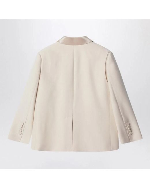 Fendi Natural Ivory Singlebrested Jacket