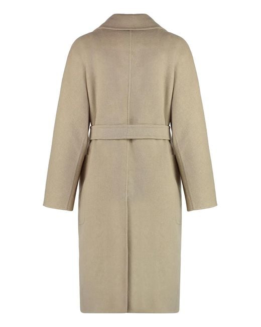 Max Mara Natural Agosto Wool Coat