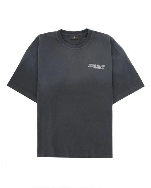 Belstaff Black T-Shirt Con Logo for men